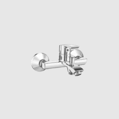 Single lever wall mixer with telephonic shower arrangement